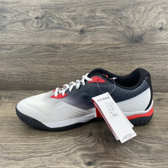Lotto Mirage Men\'s Tennis Shoes Size 11 White Red Black Athletic Sneakers CE235 main image 10